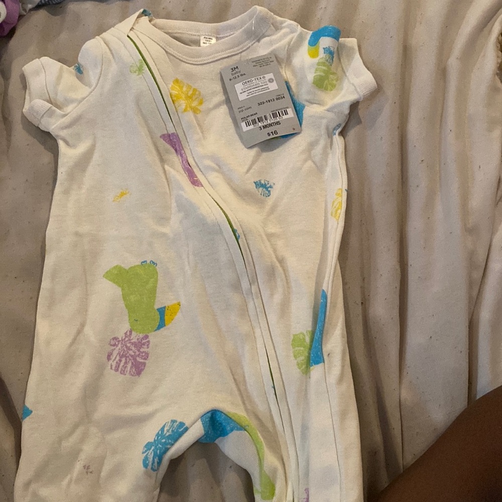 New short sleeved  nighttime onesie